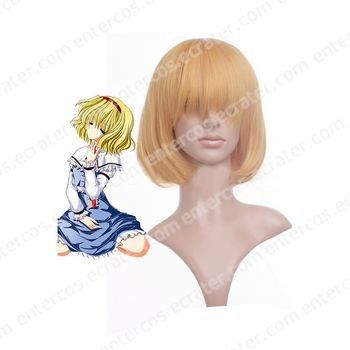 Touhou Project-Alice Margatroid Deep Golden Cosplay Wig