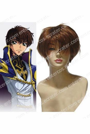 Code Geass Suzaku Kururugi Brown Cosplay Wig
