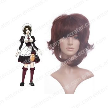 Brown 35cm When They Cry 3 Umineko no Naku Koro ni SHANNON Nylon Cosplay Wig