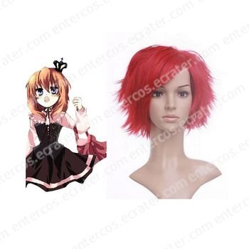 Red 32cm When They Cry 3—Umineko no Naku Koro ni—Ushiromiya Maria Nylon Cosplay Wig