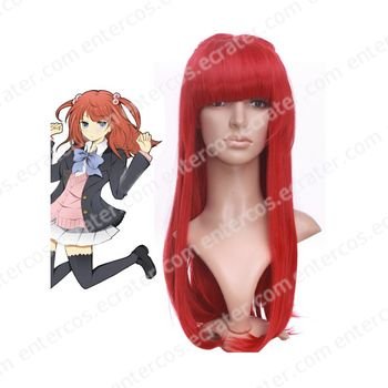 Red 60cm When They Cry 3—Umineko no Naku Koro ni—Ange Beatrice Nylon Cosplay Wig