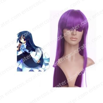 Deep Purple 85cm When They Cry 3 Umineko no Naku Koro ni Frederica Bernkastel Nylon Cosplay Wig