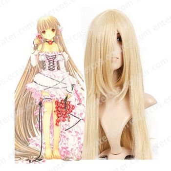 Golden 100cm Chobits Eruda Nylon Cosplay Wig
