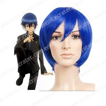 Blue 30cm Shugo Chara! Tsukiyomi ikuto Nylon Cosplay Wig