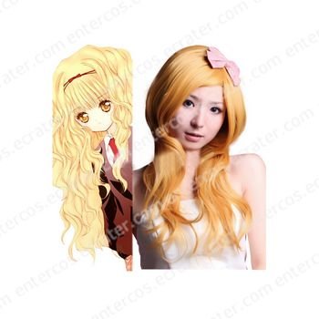 Golden 65cm Shugo Chara Mashiro Rima Anime Nylon Cosplay Wig