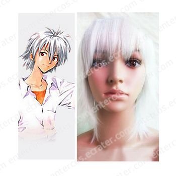 Neon Genesis Evangelion Ayanami Rei Cosplay Wig(white)