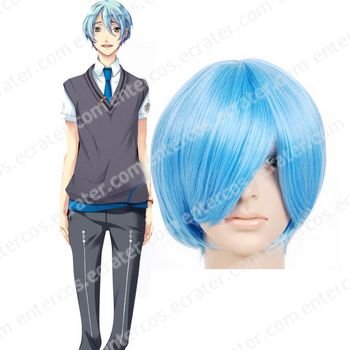 Light Blue 32cm Starry☆Sky Ayanami ReiKanakubo Homare Nylon Cosplay Wig