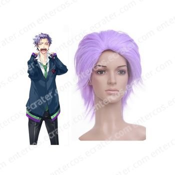 Purple 35cm starry☆sky Amaha Tsubasa Nylon Cosplay Wig
