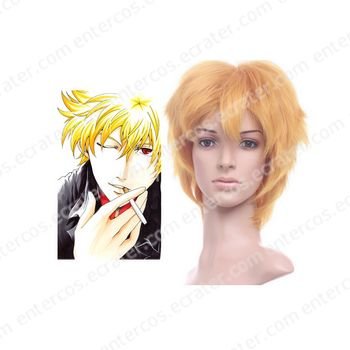 Gintama KitarÅ Golden 35cm Anime Nylon Cosplay Wig