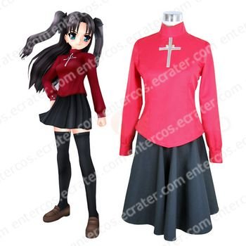 Fate Stay Night Rin Tosaka Cosplay Costume any size