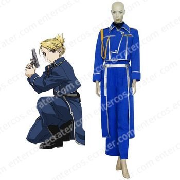 FullMetal Alchemist Riza Hawkeye Military Halloween Cosplay Costume any size