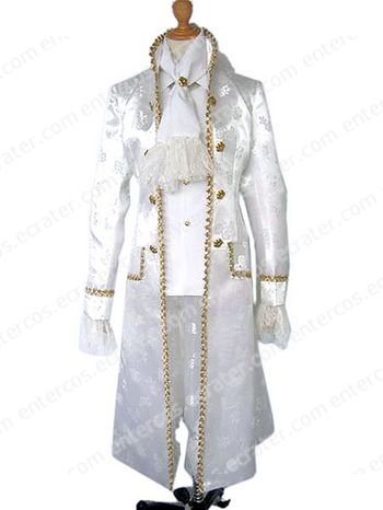 White Anime Cosplay Costume any size