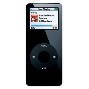 Black Apple iPod Nano 1GB MP3 Player - 1 GB