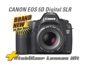 CANON EOS 5D 8GIG CARD 2 CANON IS USM LENSES & MORE!