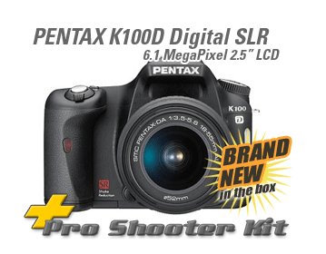 Pentax K100D SLR Digital +18-55/50-200mm 2Gb Pro KIT