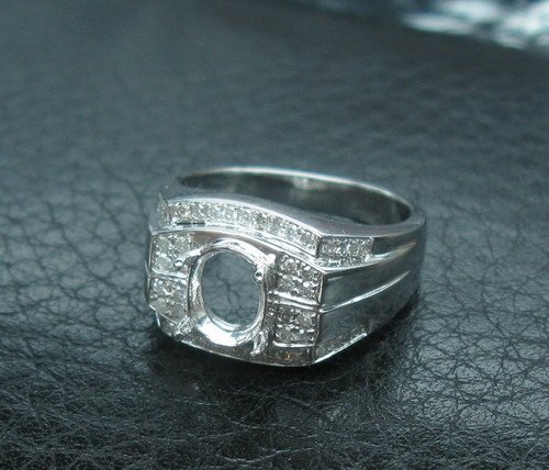 MENS (or Womens) 5.56grams 14K .36cts Diamond Ring Mount