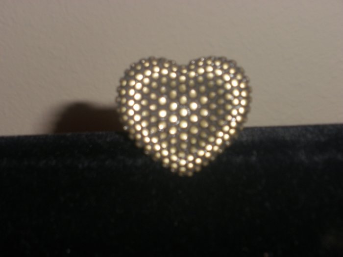 bronze Heart shaped ring
