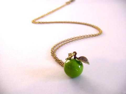 Mafia Jewellery Green Apple Pendant