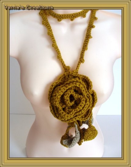 Golden Rose Necklace