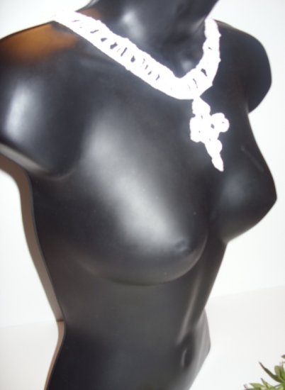 White Cross Necklace