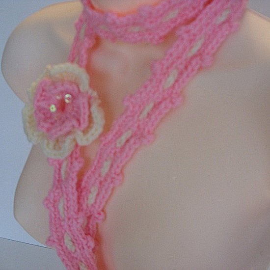 Pink and Cream Flower 031