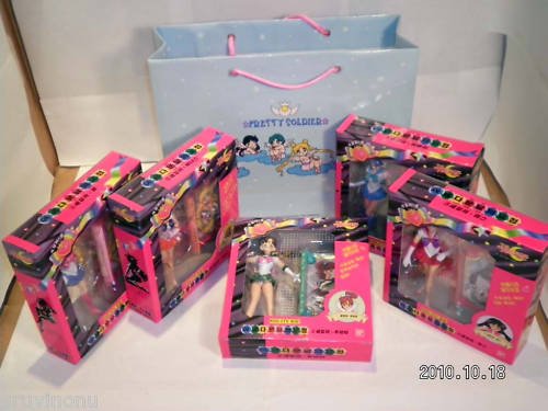 Sailor Moon Petite Soldier 5 Figure NIB MIB Bonus Gift