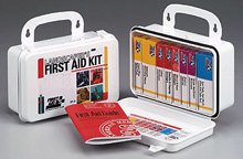 Landscaper's First Aid Kit 94 piece Plastic Case for Cuts Scrapes Insect Stings