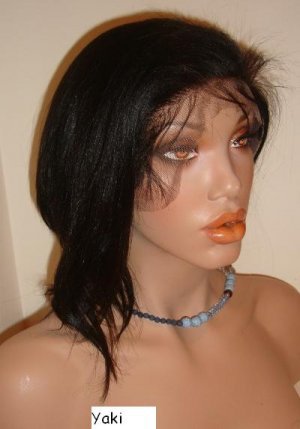 12" Yaki Indian Remy Full Lace Wig