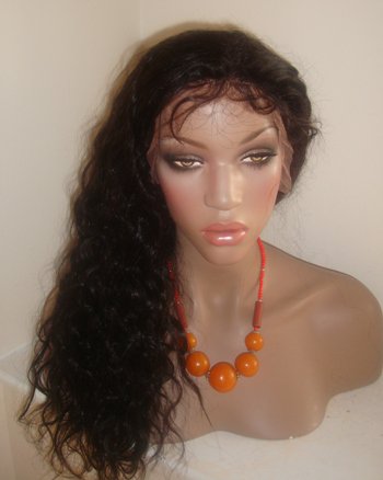 16" Wavey Indian Remy Full Lace Wig