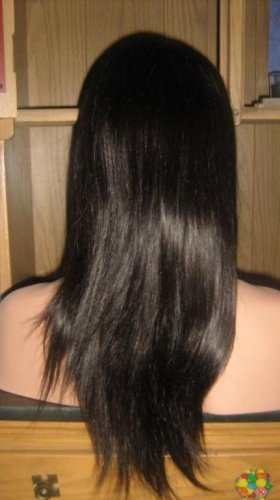 18" Silky Straight Indian Remy Full Lace Wig