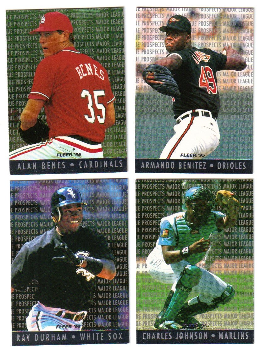 1995 Fleer Major League Prospects 4 Card LOT