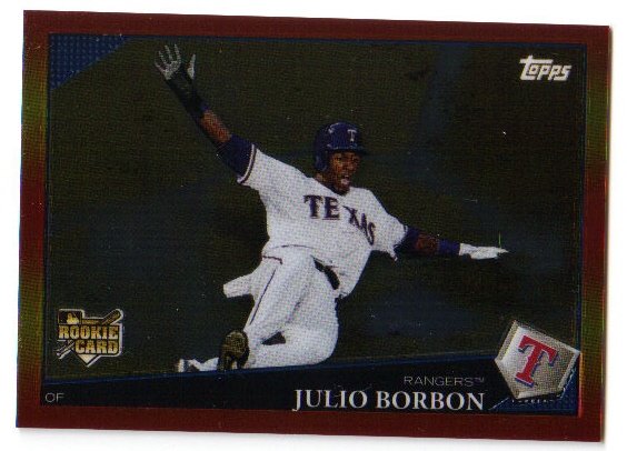 2009 Topps Red Hot Rookie Redemption RHR8 Julio Borbon Rangers
