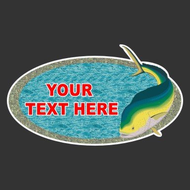 Custom Mahi-Mahi, Dorado, Dolphin Fishing Decal