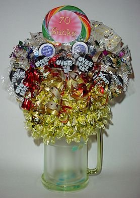 OVER THE HILL BIRTHDAY Candy Bouquet Birthday gift or Centerpiece