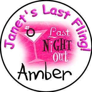 Personalized Bachelorette Party CONDOM NAME PINS / TAGS! Free Shipping!