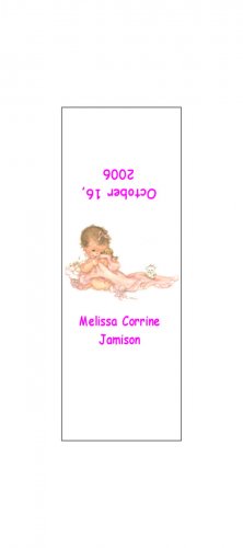 30 Baby Announcement Shower Candy Bar Wrappers Hershey's Nugget Miniature Labels Party Favors