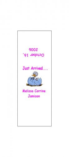 30 Baby Announcement Shower Candy Bar Wrappers Hershey's Nugget Miniature Labels Party Favors Chick