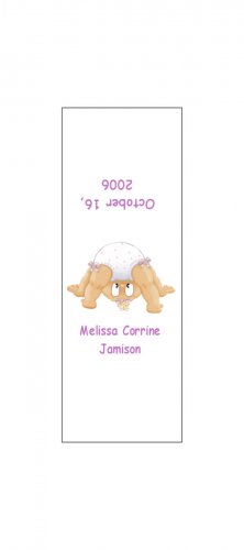 30 Baby Announcement Shower Candy Bar Wrappers Hershey's Nugget Miniature Labels Party Favors