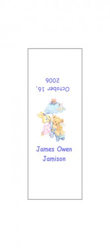 30 Baby Announcement Shower Candy Bar Wrappers Hershey's Nugget Miniature Labels Party Favors