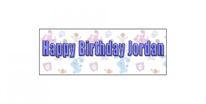 30 BIRTHDAY CRAYON Blues Clues kid's Party Favors Wrappers Labels,