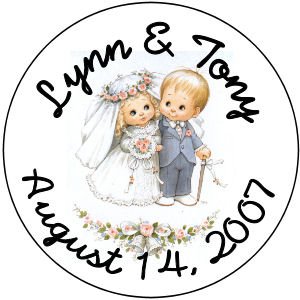108 WEDDING Bridal Shower Couple Hershey's Chocolate Kiss Labels Party Favors