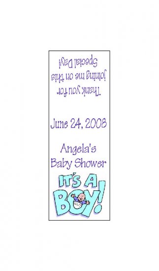 30 TIC TAC MINTS Wrappers Blue Boy Baby Shower Labels Party Favors