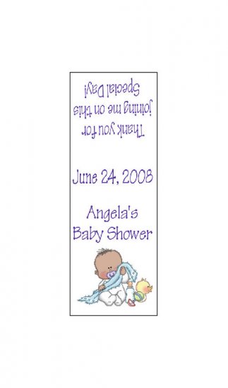 30 TIC TAC MINTS Wrappers Baby Shower African American Boy Labels Party Favors