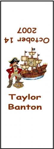 30 Birthday Party Pirate Candy Bar Wrapper Hershey's Nugget Labels Party Favors