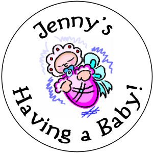 108 Baby Shower Hershey's Chocolate Personalized Kiss Labels Party Favors #01