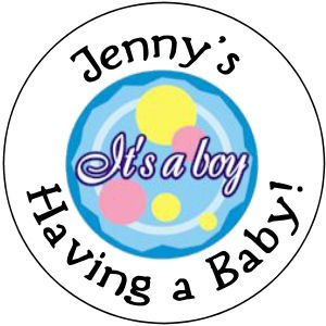 108 Baby Shower Blue Boy Hershey's Chocolate Personalized Kiss Labels Party Favors #16