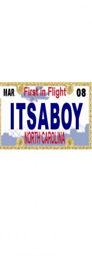 30 NORTH CAROLINA License Plate BOY Baby Shower Candy Bar Wrappers Nugget Labels Party Favors