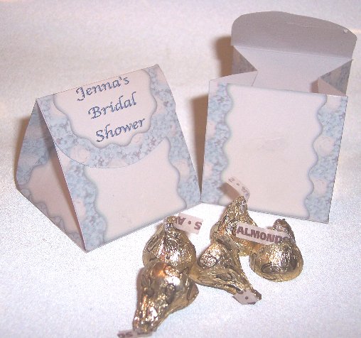 Personalized Favor Boxes for Bridal Shower gifts SET OF 6