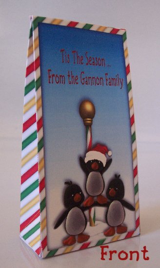 Personalized Favor Boxes for Christmas Holiday gifts SET OF 6