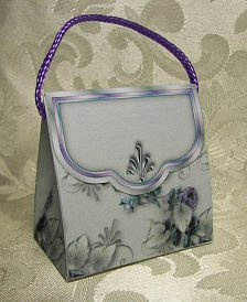 PURSE SHAPED Personalized Favor Gift Goodie Boxes for Showers, Birthdays or Weddings SET OF 6